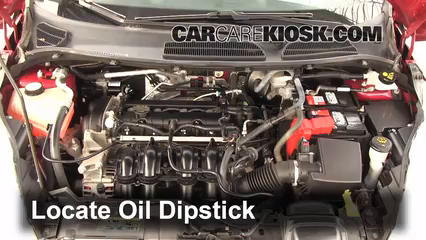 2011 Ford Fiesta SE 1.6L 4 Cyl. Sedan Oil Check Oil Level
